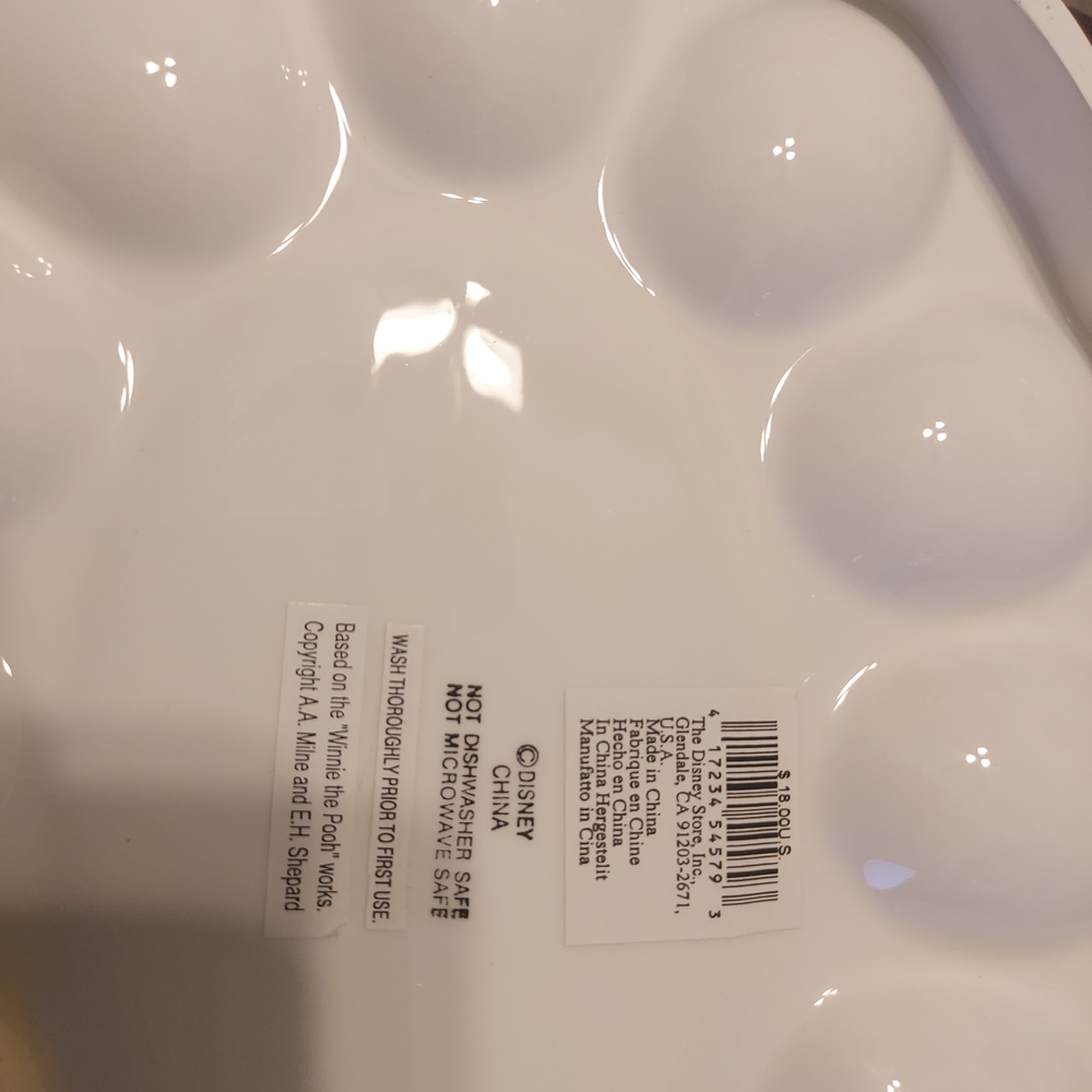 Disney White Ceramic Egg Tray